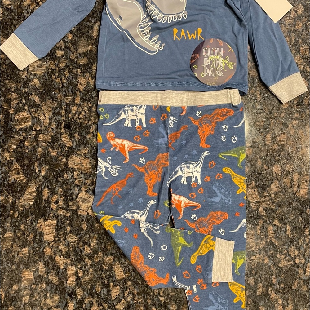 Children’s Mud Pie Dino Glow Pajamas